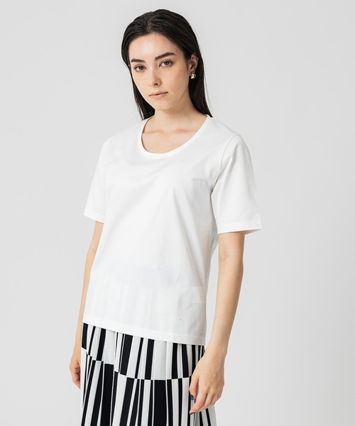 UNITED TOKYO(ユナイテッドトウキョウ)の「UネックTシャツ(Tシャツ/カットソー・レディース・パープル/ブラック/ホワイト・FREE)」の17枚目の写真
