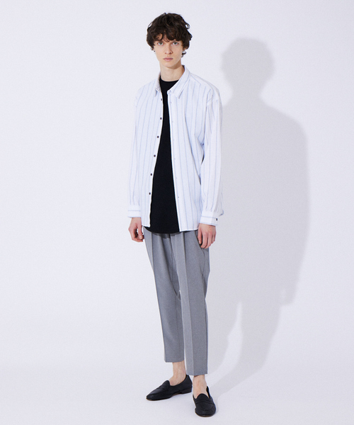 ABAHOUSE GRAY（アバハウスグレイ）の「コットン リネン ビッグシルエット 長袖 シャツ（シャツ/ブラウス・メンズ・モカ/ホワイト/ベージュ/ブルー/グリーン/オレンジ系その他・50/46/48）」の7枚目の写真