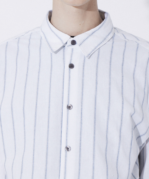 ABAHOUSE GRAY（アバハウスグレイ）の「コットン リネン ビッグシルエット 長袖 シャツ（シャツ/ブラウス・メンズ・モカ/ホワイト/ベージュ/ブルー/グリーン/オレンジ系その他・50/46/48）」の19枚目の写真