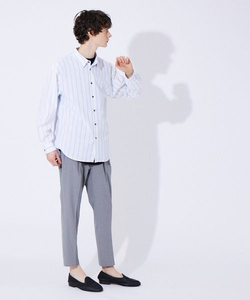 ABAHOUSE GRAY（アバハウスグレイ）の「コットン リネン ビッグシルエット 長袖 シャツ（シャツ/ブラウス・メンズ・モカ/ホワイト/ベージュ/ブルー/グリーン/オレンジ系その他・50/46/48）」の13枚目の写真