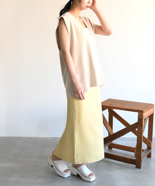 sango（sango）の「ハイウェストタイトスカート（スカート・レディース・ブラック/イエロー/グリーン・FREE）」の22枚目の写真