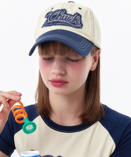 CHUCK（チャック）の「【UNISEX】CHUCK／CHUCK LOGO CAP 2297841（キャップ・レディース・クリーム・FREE）」の3枚目の写真