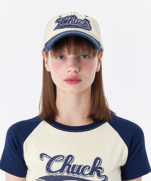 CHUCK（チャック）の「【UNISEX】CHUCK／CHUCK LOGO CAP 2297841（キャップ・レディース・クリーム・FREE）」の4枚目の写真