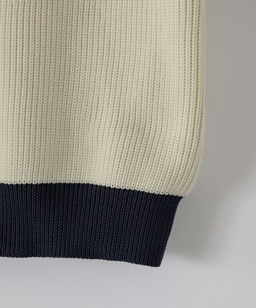 DOOPZ(ドープス)の「オーバーサイズVネックニット(ニット/セーター・メンズ・チャコールグレー/ホワイト・SMALL/MEDIUM/LARGE)」の8枚目の写真