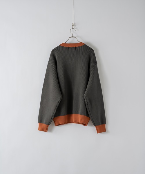 DOOPZ(ドープス)の「オーバーサイズVネックニット(ニット/セーター・メンズ・チャコールグレー/ホワイト・SMALL/MEDIUM/LARGE)」の11枚目の写真