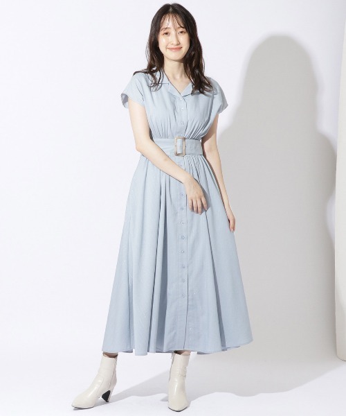 新品 WILLSELECTION 2WAYスリーブストライプシャツワンピース 新品 WILLSELECTION 2WAYスリーブストライプシャツワンピース