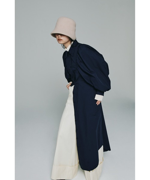 mici(ミチ)の「(mici)ボリュームスリーブワンピース(ワンピース・レディース・ネイビー/オレンジ・ONE SIZE)」の16枚目の写真