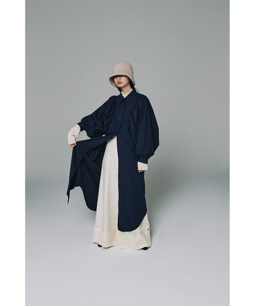 mici(ミチ)の「(mici)ボリュームスリーブワンピース(ワンピース・レディース・ネイビー/オレンジ・ONE SIZE)」の17枚目の写真