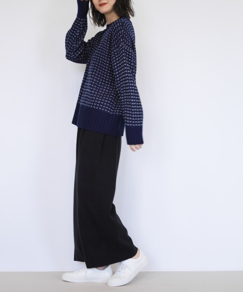 RANAN（ラナン）の「［アンチピリング］サイドスリットニットパンツ（その他パンツ・レディース・ライトグレー/ブラック/アイボリー・M/L/LL）」の14枚目の写真
