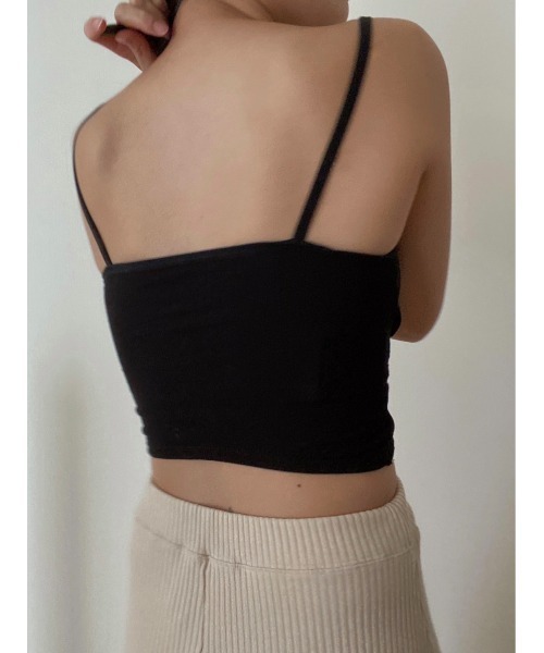 AMAIL（アマイル）の「Cross cami（キャミソール・レディース・ブラック/ベージュ/ホワイト・FREE）」の3枚目の写真