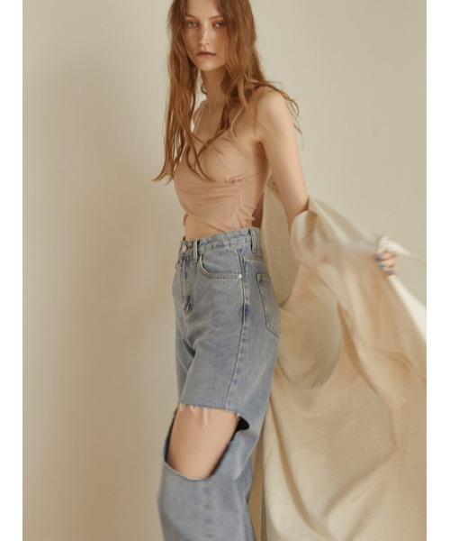 AMAIL（アマイル）の「Cross cami（キャミソール・レディース・ブラック/ベージュ/ホワイト・FREE）」の8枚目の写真