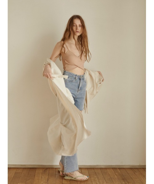 AMAIL（アマイル）の「Cross cami（キャミソール・レディース・ブラック/ベージュ/ホワイト・FREE）」の13枚目の写真