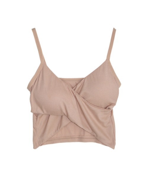 AMAIL（アマイル）の「Cross cami（キャミソール・レディース・ブラック/ベージュ/ホワイト・FREE）」の4枚目の写真