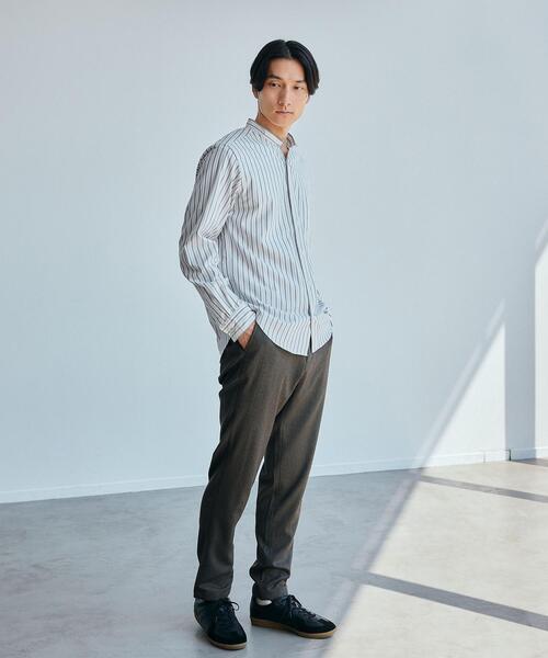 green label relaxing(グリーンレーベルリラクシング)の「ウォッシャブル フラノヘリンボーン ナロー ユーティリティーパンツ -手洗い・ストレッチ-(その他パンツ・メンズ・ネイビー/グレー/ダークグレー/モカ・S/M/L/XL)」の7枚目の写真
