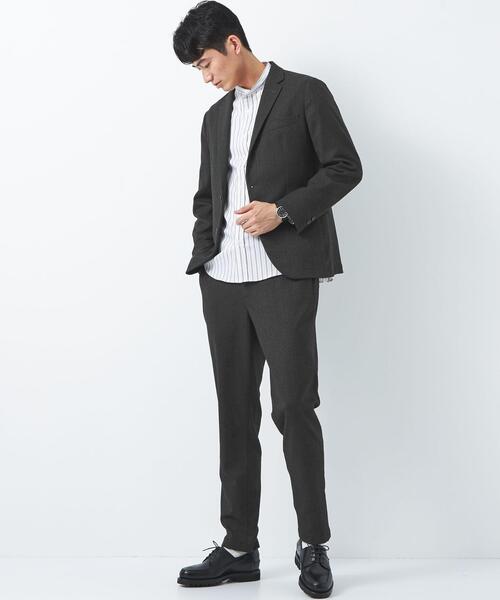 green label relaxing(グリーンレーベルリラクシング)の「ウォッシャブル フラノヘリンボーン ナロー ユーティリティーパンツ -手洗い・ストレッチ-(その他パンツ・メンズ・ネイビー/グレー/ダークグレー/モカ・S/M/L/XL)」の22枚目の写真