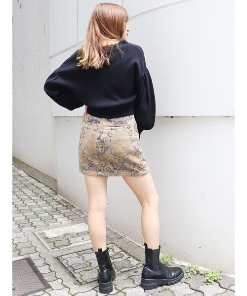 MURUA（ムルーア）の「ボリュームスリーブカーデ×キャミSET【セットアイテム】【2way】（カーディガン/ボレロ・レディース・アイボリー/ブラック/グリーン・FREE）」の13枚目の写真