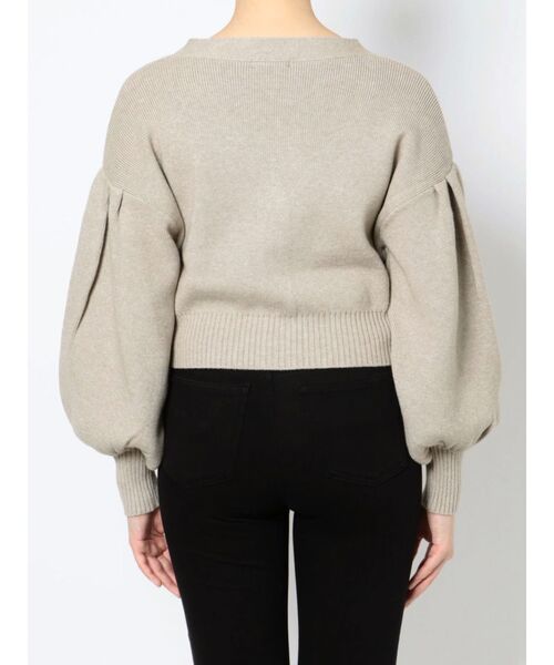 MURUA（ムルーア）の「ボリュームスリーブカーデ×キャミSET【セットアイテム】【2way】（カーディガン/ボレロ・レディース・アイボリー/ブラック/グリーン・FREE）」の21枚目の写真