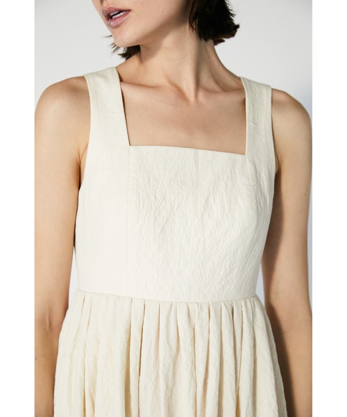 ENFOLD(エンフォルド)の「Crumple Cotton フリルパンツ×ドレス(ワンピース・レディース・アイボリー/ブラック・38/36)」の13枚目の写真