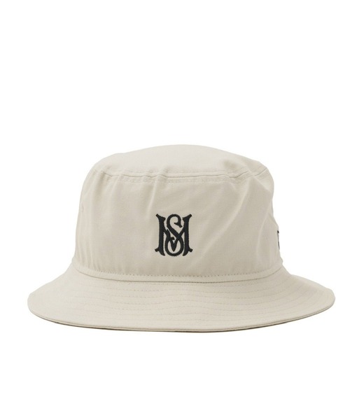 NEW ERA(ニューエラ)の「NEW ERA x MFC STORE MS LOGO BUCKET HAT(ハット・メンズ・ブラック/アイボリー/ブラウン系・M/L/L/XL)」の5枚目の写真