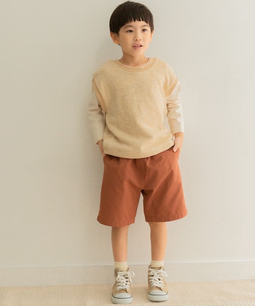 URBAN RESEARCH DOORS(アーバンリサーチドアーズ)の「クルーネックミニ裏毛ベスト(KIDS)(Tシャツ/カットソー・キッズ・ベージュ系その他/グレー系その他・105/120/135)」の11枚目の写真