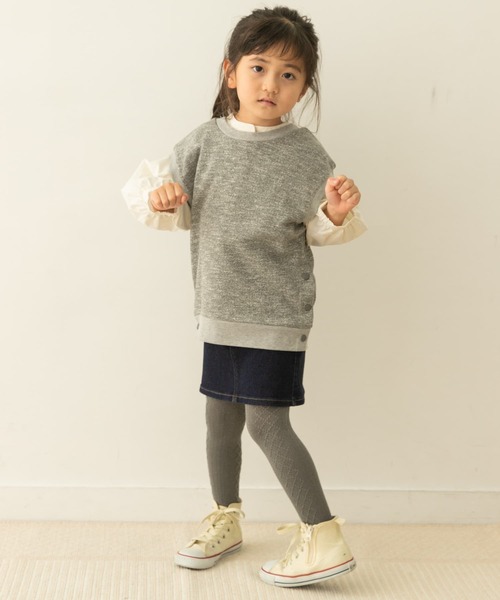 URBAN RESEARCH DOORS(アーバンリサーチドアーズ)の「クルーネックミニ裏毛ベスト(KIDS)(Tシャツ/カットソー・キッズ・ベージュ系その他/グレー系その他・105/120/135)」の17枚目の写真