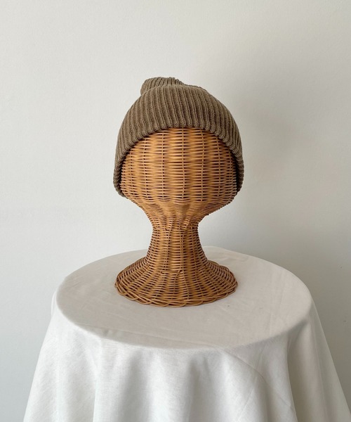 CANAL JEAN(キャナルジーン)の「El mar カラーリブニットCAP(ニットキャップ/ビーニー・レディース・ヘザーグレー/ベージュ/イエロー/ブラック/オレンジ/グリーン/ライトベージュ/オフホワイト・ONE SIZE)」の17枚目の写真