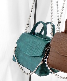 minia | ボールチェーンのフラップミニショルダー　◆(ショルダーバッグ)