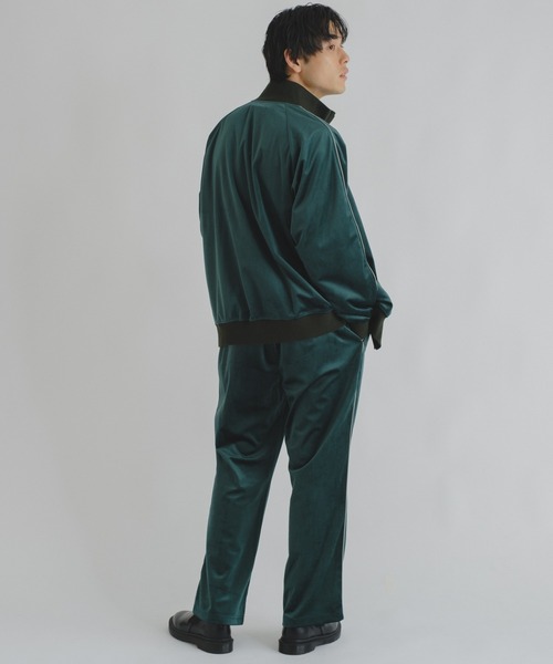WHIMSIC（ウィムジック）の「【WHIMSIC】ベロアパイピングトラックパンツ（スラックス・メンズ・ベージュ/ブルー/グリーン/オリーブ・FREE）」の19枚目の写真