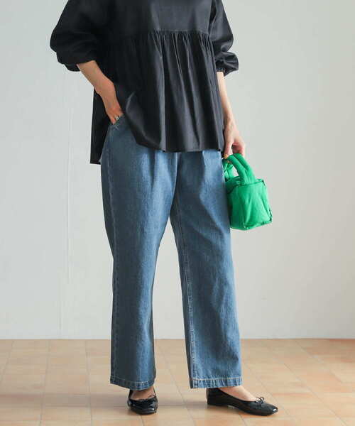 URBAN RESEARCH DOORS(アーバンリサーチドアーズ)の「『セットアップ対応』 フロントタックストレートデニム(デニムパンツ・レディース・ブラック/ブルー・SMALL/MEDIUM)」の19枚目の写真