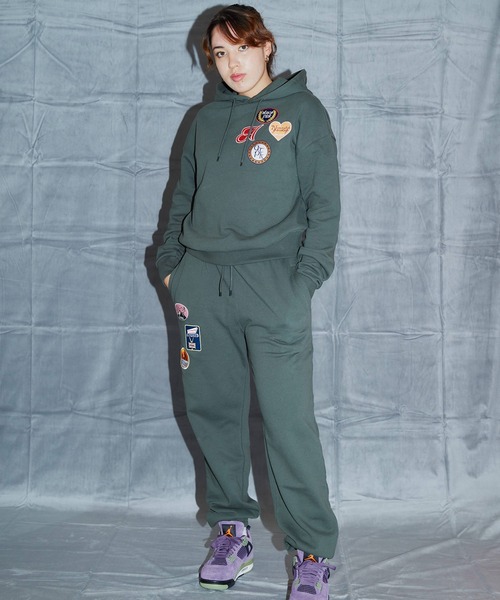 atmos pink（アトモスピンク）の「atmos pink ワッペンスウェットパンツ / アトモスピンク ワッペンスウェットパンツ（その他パンツ・レディース・ネイビー/グレー/カーキ・M/L）」の16枚目の写真