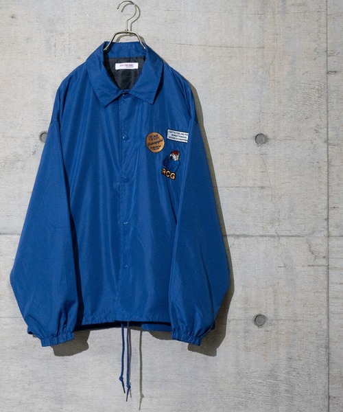 Red Cap Girl（レッドキャプガール）の「【a-r】〔Red Cap Girl/レッドキャップガール〕ポリエステルタフタ RCGワッペン コーチジャケット（ナイロンジャケット・メンズ・ブラック/ブルー/グリーン・MEDIUM/LARGE）」の18枚目の写真