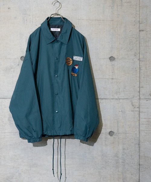 Red Cap Girl（レッドキャプガール）の「【a-r】〔Red Cap Girl/レッドキャップガール〕ポリエステルタフタ RCGワッペン コーチジャケット（ナイロンジャケット・メンズ・ブラック/ブルー/グリーン・MEDIUM/LARGE）」の11枚目の写真