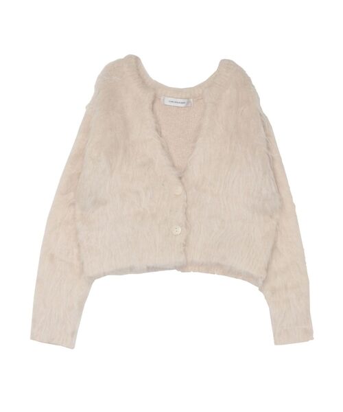 LAGUNAMOON(ラグナムーン)の「ファーライクニットカーディガン(カーディガン/ボレロ・レディース・アイボリー/ライトグレー/ブラウン・FREE)」の15枚目の写真