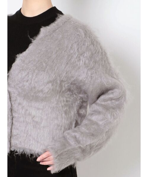 LAGUNAMOON(ラグナムーン)の「ファーライクニットカーディガン(カーディガン/ボレロ・レディース・アイボリー/ライトグレー/ブラウン・FREE)」の18枚目の写真