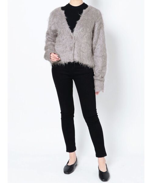 LAGUNAMOON(ラグナムーン)の「ファーライクニットカーディガン(カーディガン/ボレロ・レディース・アイボリー/ライトグレー/ブラウン・FREE)」の20枚目の写真