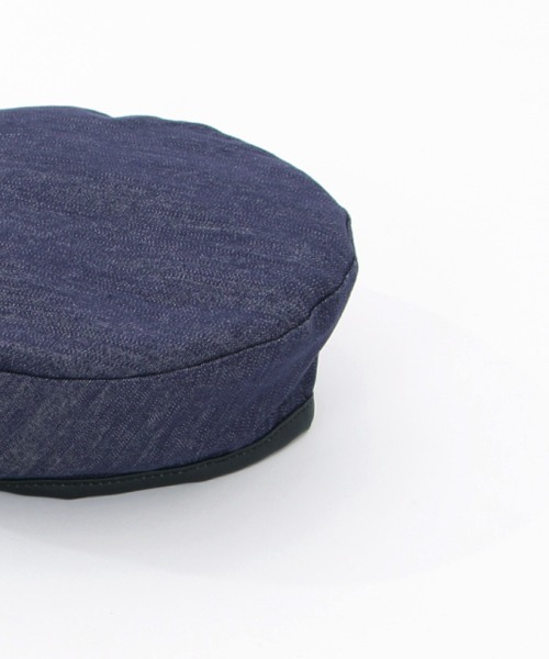 axes femme(アクシーズファム)の「デニム風ベレー(ハンチング/ベレー帽・レディース・ネイビー/ブラック/ベージュ・FREE)」の9枚目の写真