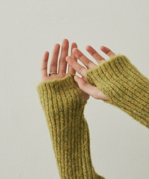 Unitage（ユニテージ）の「2way MIXカラ－ニットカーディガン（カーディガン/ボレロ・レディース・グリーン/ブラウン/オレンジ・FREE）」の5枚目の写真