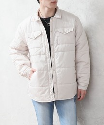 中綿キルティング シャツジャケット