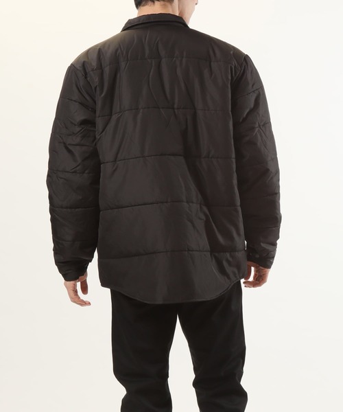 TopIsm（トップイズム）の「中綿キルティング シャツジャケット（ミリタリージャケット・メンズ・ライトグレー/ブラック/カーキ・M/L/LL）」の4枚目の写真