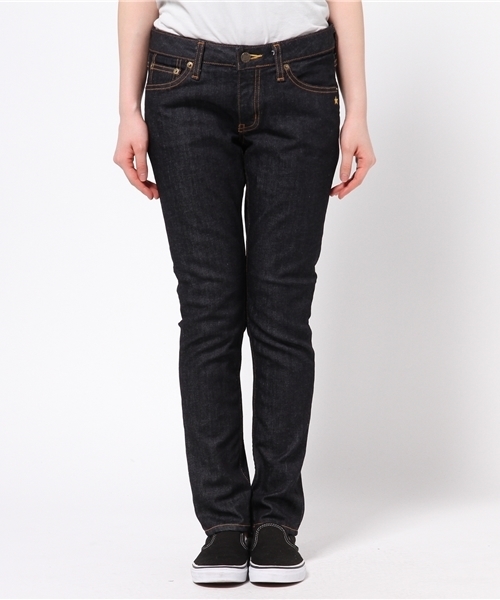 X-girl（エックスガール）の「【mini掲載 / 有村架純さん着用】STANDARD JEAN BROOKLYN（デニムパンツ・レディース・ホワイト/ブラック/インディゴブルー・2/0/1）」の6枚目の写真