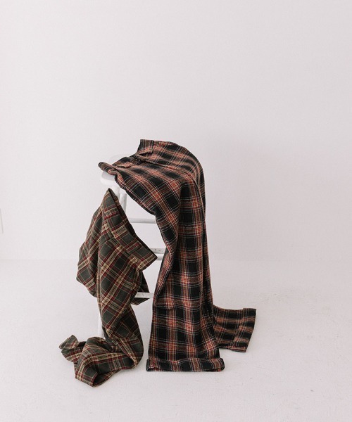 Flugge（フラッジー）の「wool check PT/ウールチェックパンツ（その他パンツ・レディース・ブラック/グリーン・SMALL/MEDIUM）」の13枚目の写真