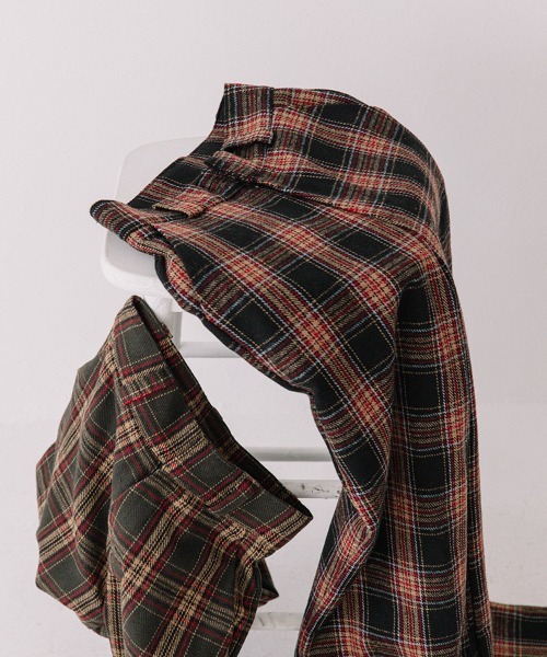 Flugge（フラッジー）の「wool check PT/ウールチェックパンツ（その他パンツ・レディース・ブラック/グリーン・SMALL/MEDIUM）」の14枚目の写真
