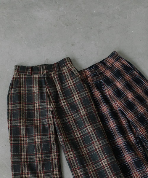 Flugge（フラッジー）の「wool check PT/ウールチェックパンツ（その他パンツ・レディース・ブラック/グリーン・SMALL/MEDIUM）」の21枚目の写真