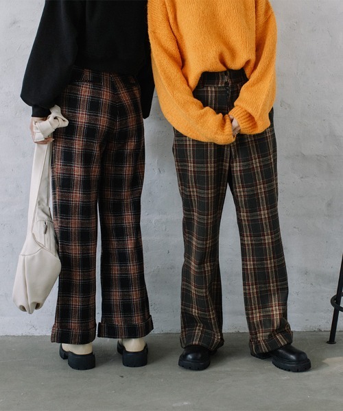 Flugge（フラッジー）の「wool check PT/ウールチェックパンツ（その他パンツ・レディース・ブラック/グリーン・SMALL/MEDIUM）」の20枚目の写真