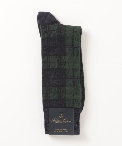 BROOKS BROTHERS(ブルックスブラザーズ)の「ウールブレンド ブラックウォッチ ソックス(ソックス/靴下・メンズ・ネイビー・ONE SIZE)」の2枚目の写真