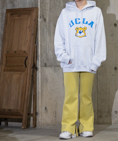 UCLA(ユーシーエルエー)の「【22】UCLA 裏起毛 サガラ刺繍 プルオーバーパーカー(パーカー・メンズ・アッシュグレー/ネイビー・LARGE/MEDIUM)」の10枚目の写真
