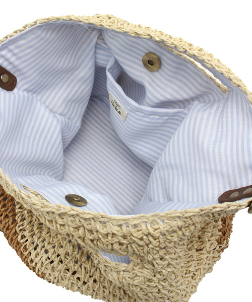 ikka（イッカ）の「バイカラー雑材ショルダーBAG（ショルダーバッグ・レディース・オレンジ/ネイビー/ベージュ・FREE）」の13枚目の写真