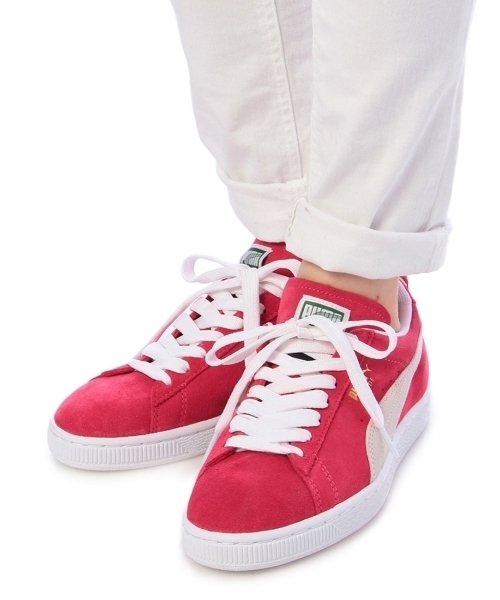 PUMA(プーマ)の「PUMA スウェードクラシックスニーカー(スニーカー・レディース・レッド/ベージュ・35/45/25)」の3枚目の写真