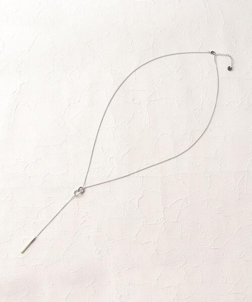 OPAQUE.CLIP(オペークドットクリップ)の「◆ダブルリングYネックレス(ネックレス・レディース・ゴールド/シルバー・00)」の1枚目の写真