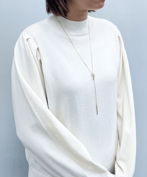 OPAQUE.CLIP(オペークドットクリップ)の「◆ダブルリングYネックレス(ネックレス・レディース・ゴールド/シルバー・00)」の4枚目の写真